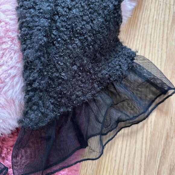 Gorgeous black cardigan with with tulle ruffle sleeves - Picture 6 of 8